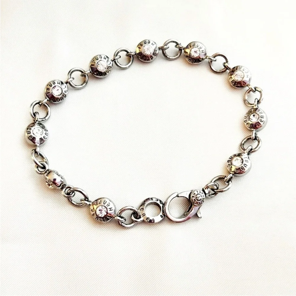 NWOT RARE Henri Bendel Silver Tone Tennis Bracelet - Picture 9 of 10